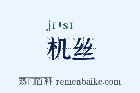 机丝是什么意思的图片